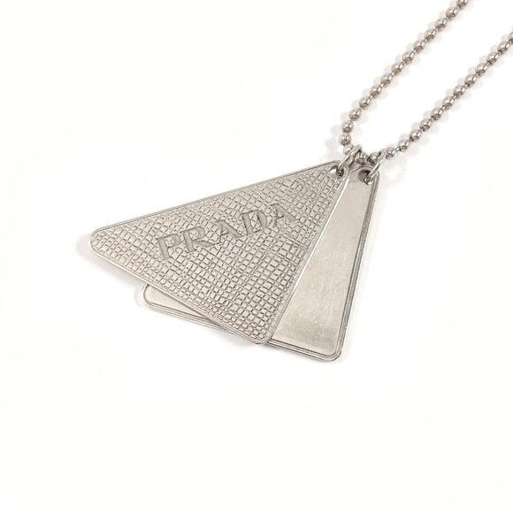 PRADA Silver Necklace - Picture 1 of 8